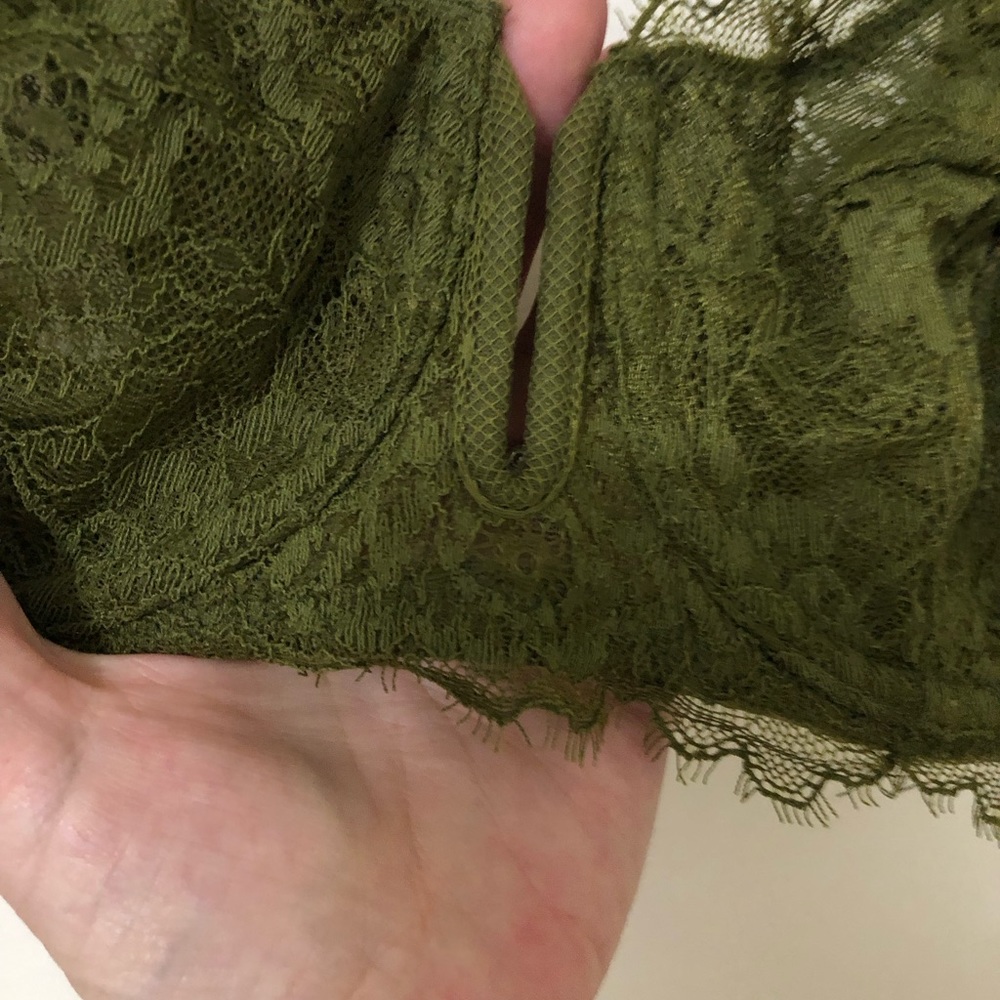 Auden Bra Olive Green Unpadded Underwire